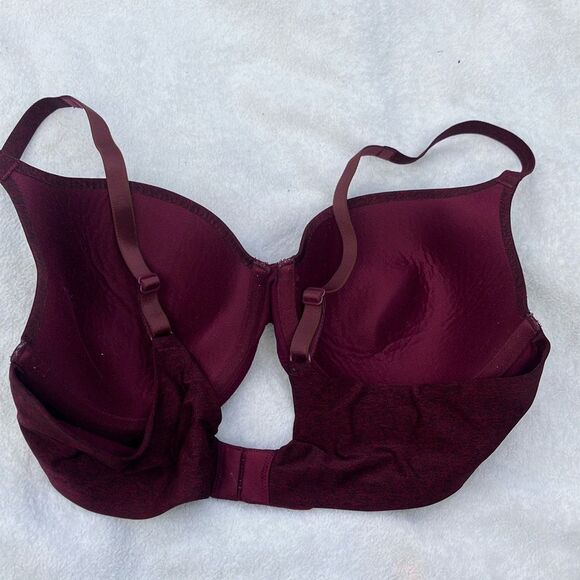 Ambrielle burgundy everyday full coverage bra size 36B - Picture 2 of 3